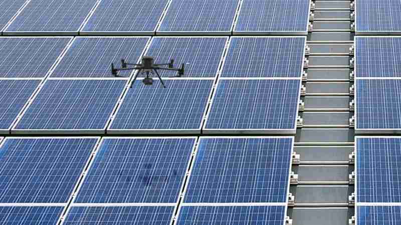 Wepay以无人机搭配IR Sensor热显像技术进行全方面模块健检，，，，有效降低人力成本并提升发电量